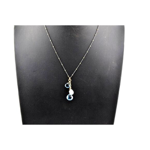 Rachel Reinhardt Moonstone & Quartz Cluster Necklace - Picture 1 of 3